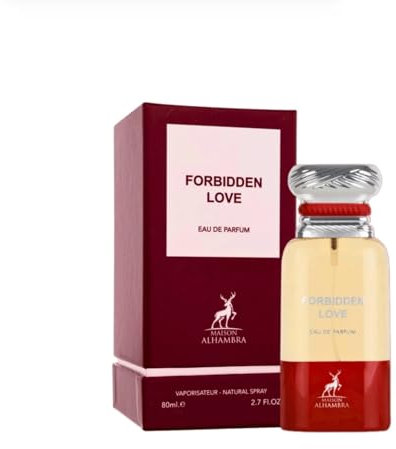 Unisex-Parfum Forbidden Love (Früher Lovelie Chérie) - Eau de Parfum 80 ml - Langanhaltender Duft mit Noten von Kirsche, Pflaume und Vanille - Orientalisches, Gourmand Parfum für Damen und Herren