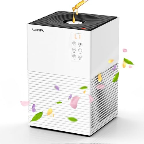 Air Purifier for Home, Large Room Up to 1200 Sq.ft, Air Cleaner with H13 Filter, Air Quality Sensor, 4 Timers, 3 Speed Fan,