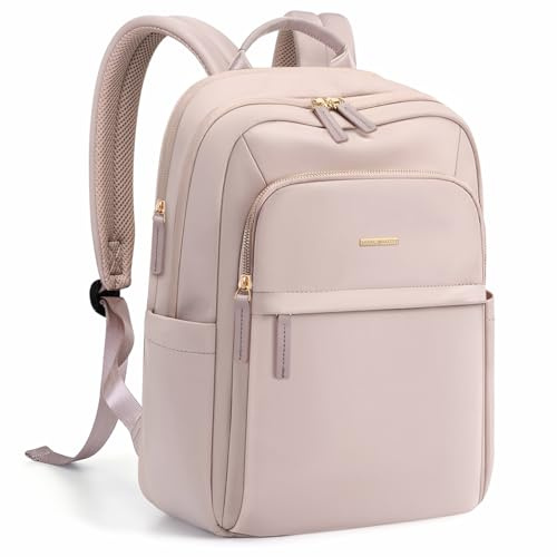 GOLF QUALITY Zaino da viaggio da donna, impermeabile, borsa da viaggio per lavoro, weekender, escursionismo, borsa per computer portatile, 40,6 cm, B-rosa, 16Inch