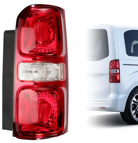 ZEALfix Rechte Rückleuchte für Jumpy Dispatch Vivaro Zafira Life Expert Traveller Proace Proace Verso Scudo 9808243080 Rücklicht Heckleuchte Ohne Lampenträger SU001A4080 968311548000002