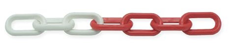 Viso CBR801SBS Kunststoffkette, Weiß/Rot, 25 m