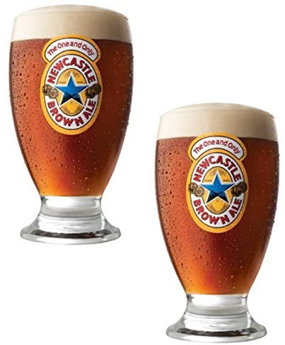 Newcastle Geordie Schooner Glass | New Set of 2 Glasses