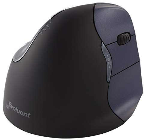 Evoluent VM4RW Vertical Wireless Maus Silber/schwarz, 2, Blau/schwarz