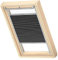 VELUX Original Wabenplissee, S08, Graphit, mit Grauer Führungsschiene
