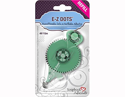 Scrapbook Adhesives By 3L 3L Scrapbook Adhesives EZ Dots Repositionable Refillable Runner Refill Cartridge, 43 Feet E-Z, Papel, Clear, 13M