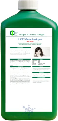 ILKA® - Geruchsstopp - Konzentrat, neutralisiert Gerüche | 1L | für den Innen- und Außenbereich, biologisch abbaubar | gegen Haustier und unangenehme Gerüche