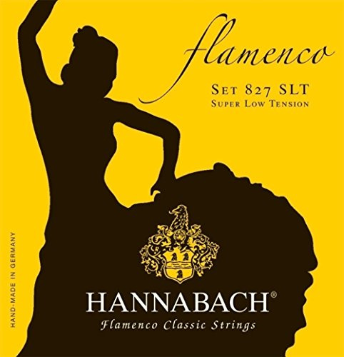 Hannabach classical guitar strings Flamenco Series 827 Super Low Tension set of 3 treble strings Made in Germany - 8278SLT
