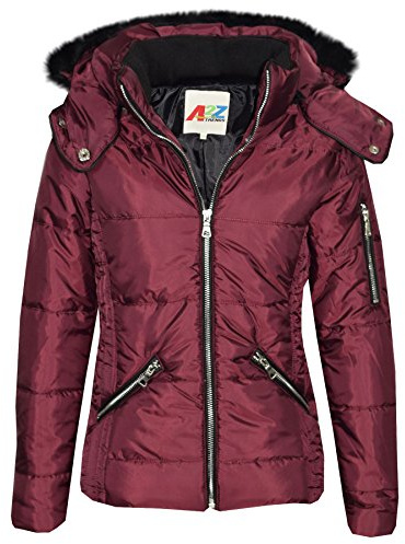 A2Z 4 Kids Girls Jacket - Jacket Puffer 414 Wine. 13