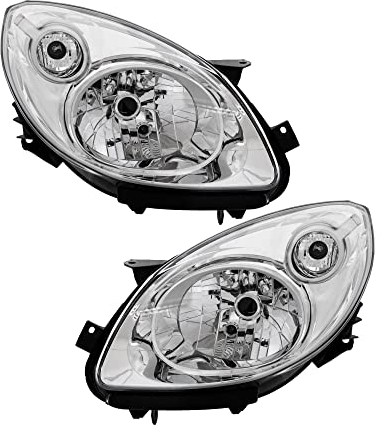 Scheinwerfer für Set (rechts & links) Twingo II 2 Bj 07-12 chrom H4