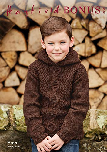 Hayfield Bonus Aran Knitting Pattern - 2508 Childrens Sweater