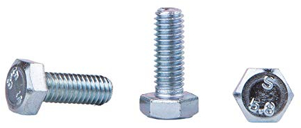 (150 Stück) DIN 933 Stahl Sechskantschrauben M6 x 16 mm Sechskantschrauben Vollgewinde Sechskantkopf (150, M6 x 16 mm)