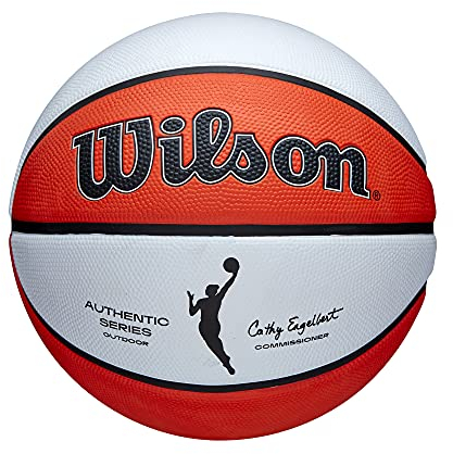 Wilson WNBA Authentic Series Basketball, Langlebige Konstruktion, Für Außergewöhnliche Traktion und verbesserte Präzision, Hergestellt aus Nachhaltigem Material, Für Zeitlosen Stil, Orange, Größe: 5