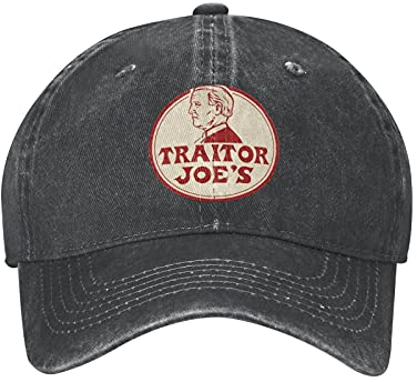 Traitor Joe's Fu46 Biden Trump Lustige Mütze Baseball Cap Dad & Mom Caps Trucker Hüte Verstellbare Unisex Kappe Niedriges Profil Komfortables Material Schwarz