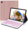 JADEMALL Für Galaxy Tab A8 Hülle mit Beleuchtung Tastatur - 7-Farben RGB Tastatur, Deutsches QWERTZ Bluetooth Keyboard für Samsung Tab A8 10.5 2021 (SM-X200/X205/X207) - Roségold