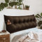 Johnear Rückenkissen für Sofa Rückenlehne Bett Lesekissen, Samt Bücherkissen Großes Lendenkissen Kopfteil Bett Kopfkissen Wandkissen Beinkissen (Braun，180x8x50cm)