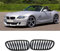 Yucss E85 Kühlergrill Vorne Ersatz-Nierengitter, Für BMW Z-Serie Z4 / E85 2003–2008 (Schwarzglänzend)