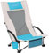 Skandika Strand Klappstuhl Beach | Bequemer Strandstuhl mit atmungsaktivem Mesh, Getränkehalter, niedrig, leicht zu transportieren, max. 136 kg | Faltbarer Campingstuhl, Liegestuhl (beige/türkis)