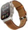 UUPWPOKT Herren-Armband aus echtem Leder, kompatibel mit Apple Watch Ultra 2/1, 49 mm, 46 mm, 45 mm, 44 mm, 42 mm, für iWatch Ultra Serie 10, 9, 8, 7, 6, 5, 4, 3, 2, 1, SE, Retrobraun/Titan