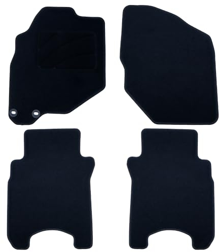 OCC DESIGN - Fußmatten, Custom Teppiche, kompatibel mit Custom Honda JAZZ (2001-2008), hochwertiger Teppich, Velours/Polypropylen, Original Anker, rutschfester Rücken, Fersenkappe, 4 Stück