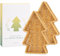 myHomeBody Cesta de Mimbre Árbol de Navidad, Bandeja Decorativa, Bandeja para Aperitivos, Bandejas y Fuentes para Servir Navidad, Bandeja para Servir Árbol de Navidad, Mimbre de resinaSet de 2