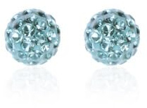 Sensitive by STUDEX, Feuerball Ohrstecker 4,5-8mm, ChirurgenstahlBlau Zircon, Türkis (Türkis, 4,50mm)