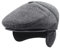 Herren Winter Schirmmütze Schiebermütze mit Ohrenklappen Wollmischung Warm Newsboy Ivy Hut Derby Tweed Irish Mützen Gatsby Baskenmütze Fahrermütze Flatcap Herren Barett Cap Männer Jagd Golf Winterhut