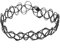 Bracelet de cheville élastique style rétro années 80 90 tatouage au henné, Cristal