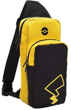 harfenbauer Umhängetasche Schulter Tasche für Switch OLed Lite case Reisetasche für Switch, Switch OLED, Switch Lite, Switch Tasche für Animal Crossing Thema (Gelber Blitz)