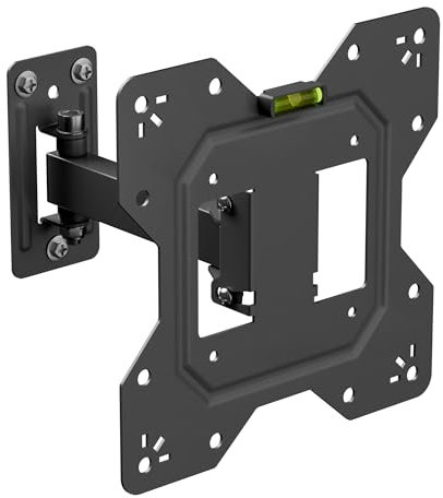 Soporte de Pared Plano para TV D-Line, para televisores de 23 a 50 Pulgadas, inclinación y Giro con un Solo Brazo, VESA 100x100mm - 200x200mm, soporta hasta 30 kg