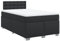 vidaXL Boxspringbett, Doppelbett mit LED Matratze Matratzenauflage, Bettgestell mit Lattenrost Kopfteil, Polsterbett Bett für Schlafzimmer, Schwarz 120x200cm Kunstleder