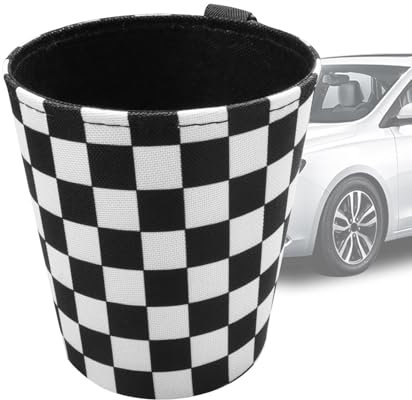 Besreey Auto-Mülleimer, Mülleimer für Auto, 2-in-1 Autodosen-Organizer, Mülltonne, Auto-Must-Haves, Auto-Gadgets, Clip-On-Auto-Aufbewahrungs-Organizer für Limousine, SUV, LKW, Wohnmobil, Cabrio