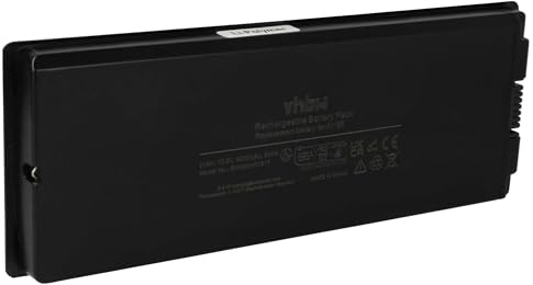 vhbw 1x Akku Ersatz für Apple MA561J/A, MA566, MA561G/A, MA566FE/A, A1185, MA561FE/A für Notebook (5000 mAh, 10,8 V, Li-Ion)