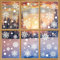 AhfuLife Fensterbilder Weihnachten, 152 Stück Fenstersticker Weihnachten Selbstklebend, Wiederverwendbar Doppelseitig Weihnachten Schneeflocke Fensterdeko für Winter Xmas Party Weihnachtsdeko