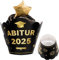 MEJOSER 24 Stück Abitur 2025 Geschenke Deko Abi 2025 Cupcake Topper Wrappers Tortendeko Cake Topper Tischdeko Muffin Torten Kuchen Muffinförmchen für Abschluss Prüfung bestanden