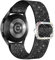 Vamyzji für Samsung Galaxy Watch 7 6 5 4 FE 40mm 44mm Armband, Damen Glitzernd Stretchy Nylon Galaxy Watch Armbänder für Samsung 6 4 Classic/5 Pro/Active 2 Schwarz