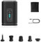 Heilanole Rechargeable Black Mini Air Pump for Camping, Portable, Dual-Purpose with Camping Lamp & Air Bed Inflation