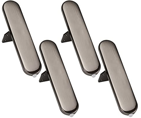 GLMGBP 15 cm Möbelbeine, 4 Stück Stützbeine aus Eisen für Möbel, Moderne DIY-Ersatzfüße aus Metall, für Couchtisch, Schrank, Sofa, Couch, Stuhl, Ottomane (15 cm/5,91 Zoll, Gun Black)
