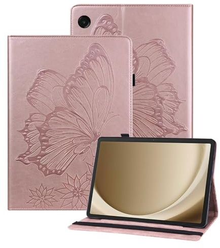 Rostsant Case for Samsung Galaxy Tab A11+ 11 Inch 2025 SM-X310/SM-X315 LTE/SM-X236 Case PU Leather Cover Magnetic Stand Function Tablet Cover for Samsung Galaxy Tab A11 Plus Rose Gold