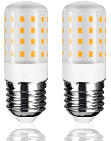 Karyoosi 2er E27 LED Lampe 7W, ersetzt 60W Glühbirne, 800 Lumen, E27 LED Leuchtmittel Warmweiß 3000K, Flimmerfrei, Nicht Dimmbar, für Wohnzimmer, Schlafzimmer, Esszimmer, Deckenlampen und Stehlampen