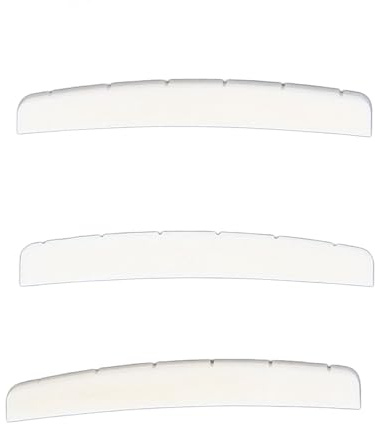 Jeffergarden Electric Guitar Nut Replacement, Bone Material, Preslotted Design, Enhances Tone, Compact Size for Telecaster Guitars