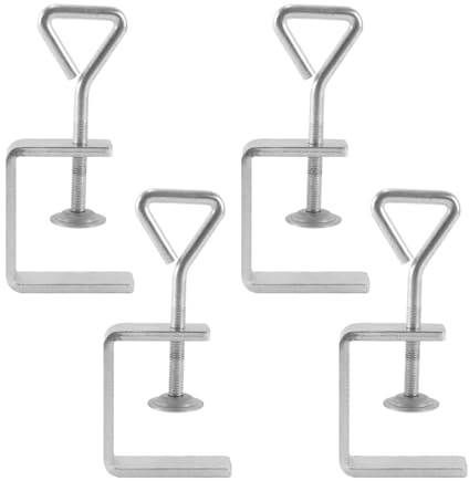 Alide 4-Pack Stainless Steel C Clamps - 50mm Small High-Performance Clamps for Woodworking & Car Repair