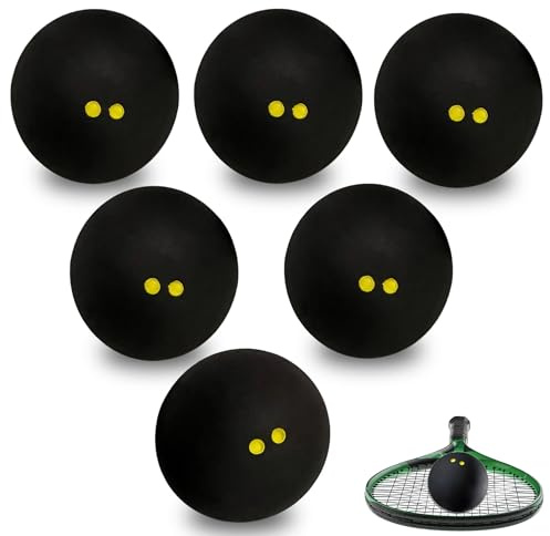 Manyugo 38-40mm Squash Balls Competition Physical Exercise Squash Ball for Beginners and Training