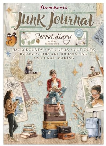 Journal Stickers, Cut-Outs, and Backgrounds for Scrapbooks, Albums, Card Making, Bullet Journalling and More, Perfect for Hobbies, Crafts, and Gifting (Secret Diary)