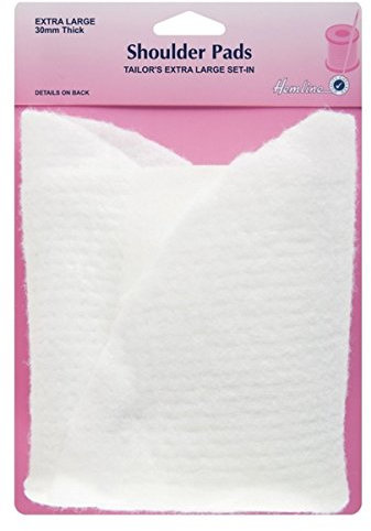 Shoulder Pad Tailors Extra Large Set-In White