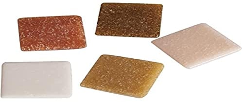 Rayher Teselas para mosaicos y decoración Artdecor, naturales, efecto piedra, 1 kg, 2x2 cm, 1453131