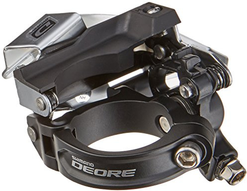 SHIMANO Deore FD-M610 Top Swing Triple Front Derailleur - Black, 10 Speed
