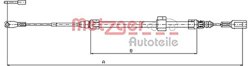 Seilzug Feststellbremse vorne Scheibenbremse METZGER passend für MERCEDES SPRINTER 2-t