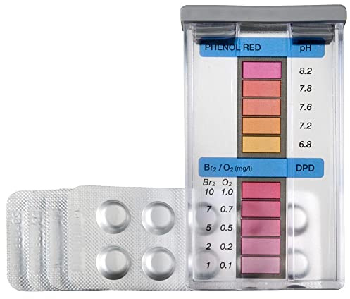 Gre Pools 40066 GRE 40066 Oxigeno/Bromo Análisis-Set + PH-Pastillas DPD4, Multi