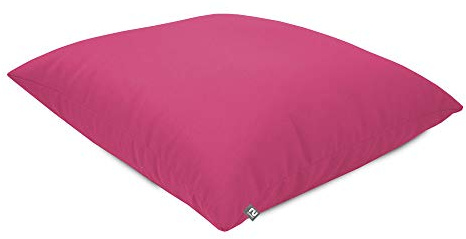 rucomfy Comfortable Floor Cushion Beanbag Pillow - Water Resistant - Pink | Plush & Supportive Pre-Filled Floor Cushion - Perfect For Lounging - Extra Seating - Premium Durable Fabric - 70x70cm