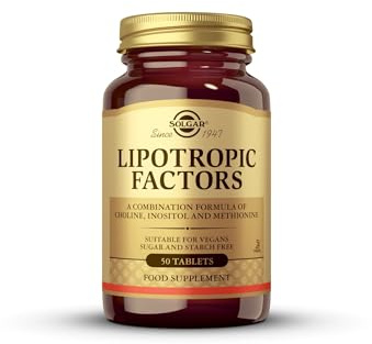 Solgar Lipotropic Factors - 50 Tablets | Premium Blend of Choline, Inositol & L-Methionine - Helps Keep Liver Clear - Vegan, Kosher & Gluten-Free